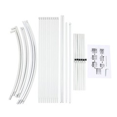 3 Pcs Wedding Backdrop Stand Balloon Metal Shelf For Outdoor Venue Decor White