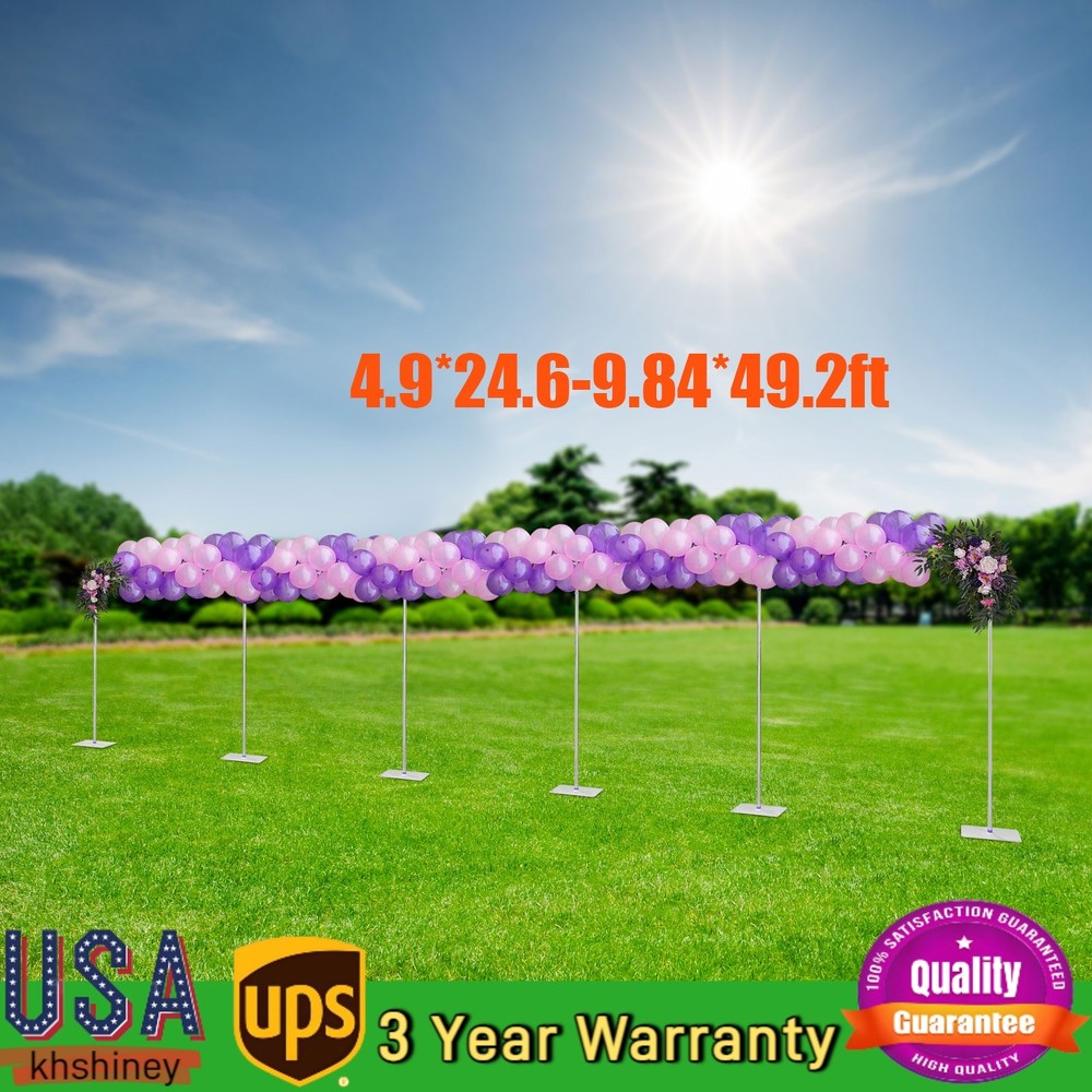 10’x50′ Backdrop Stand Pipe Kit,Background Support System Curtain Frame HOT NEW
