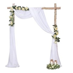 20ft Long Wedding Arch Draping Fabric 1/4 Panels Ceiling Drapes Party Backdrop