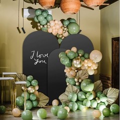 Arch Backdrop Cover 3-Piece Set Stretch Spandex 4ft 5ft 6ft | Wrinkle-free