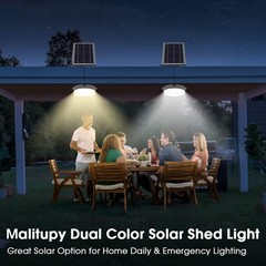 Solar Ceiling Lights-Indoor Outdoor, Daytime & Dimmable 1000LM Solar Shed Lig…
