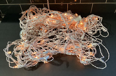 8ft Pre-Lit Arch Warm White Lights Metal Steel Construction Wedding Lighted 2001