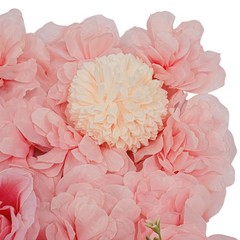 6pcs Artificial Flower Walls Pink Dahlia Rose Panels for Wedding Décor 15*15in
