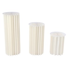 3PCS Cylinder Pedestal Stands Sturdy Multi-Use Display Columns for Wedding,