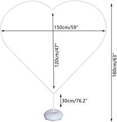 Large Balloon Arch Kit Wedding Heart Arch Stand Love Balloon Column Arch Frame