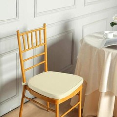 Ivory POLYESTER CUSHION for CHIAVARI CHAIR Wedding Ceremony Dinner Decoration
