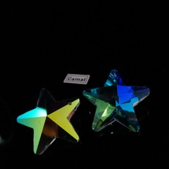 10PC 29mm Star ABcolor Crystal Prism Pendant Bead SunCatcher Charms Ornament DIY