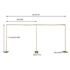 Professional Wedding Backdrop Stand Pipe Kit 10’x 20′ Heavy Duty Background Pipe