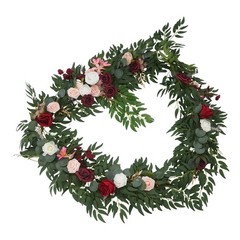 Multicolor Artificial Floral Garland 9ft For Wedding Home Party Decoration