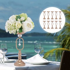 10 Gold Wedding Centerpieces Flower Vase Candle Holder Table Retro Home Decor US