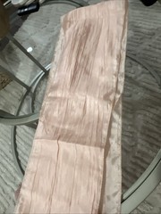Accordion Crinkle Taffeta Chair Sash 7″x108″ – Blush/Rose Gold