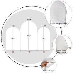 Arch Backdrop Cover Main Squeeze Positano Theme Arched Stand Covers Stretchy …