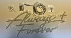 Always And Forever neon Sign Wedding Decor Plug In USB Dimmable Hanging Or Mount
