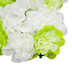 Artificial Flower Wall Panels – 12-Piece Silk Floral Decor 15×15 in