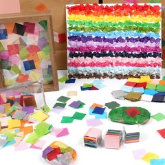 Simetufy 5400 Pcs 1 Inch Tissue Paper Squares, 36 1 x 1 Inch, 36 colors