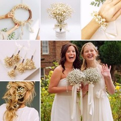 4000+ Dried Babys Breath Flowers Bulk – 17.2″ Ivory White Dried Flowers