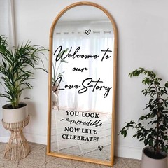 Wedding Welcome Signs Welcome to Our Wedding Sign Decals Selfie Mirror Decals…