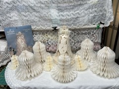 VTG Honeycomb Wedding Bells Lot Of 9 Halllmark American Greetings Doublglo