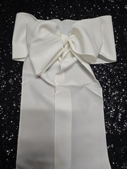 20 pc Polyester Chair Cover Bow Sash 108″x6″ Off White Wedding Party Event Decor