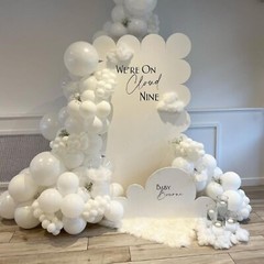 White Balloons 12 inch, White Latex Balloons 50pcs Party Balloon for Engageme…