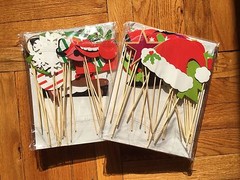 Christmas Photo Booth Props, 50 pcs, Attached NO DIY NEEDED, Ships Fast US