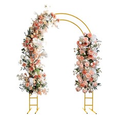 Metal Arch Backdrop Stand Gold Arch Wedding Decoration Rack Indoor/Outdoor Stand