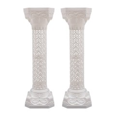 Set of 2 Roman Column Pillar Pedestal Statue Sculpture Decor wedding backdrop
