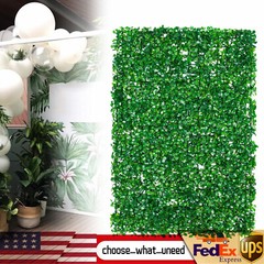 12× Outdoor Artificial Boxwood Hedge Mat Plant Panels Greenery Walls Encrytion