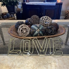 Love Wedding Sign 3D Gold 16” “love” Endearment Wall Hanging Display