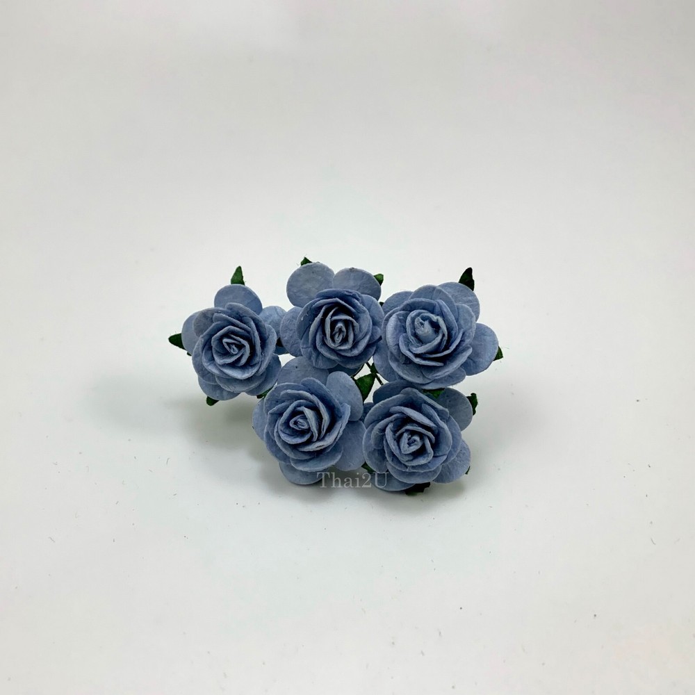 1″ /2.5 cm Open Roses Pastel Paper flower Wedding Scrapbook Craft R6