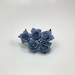 1″ /2.5 cm Open Roses Pastel Paper flower Wedding Scrapbook Craft R6