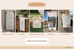 Custom Fabric Wedding Welcome Sign Personalized Linen Wedding Banner Decor