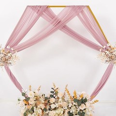 Dusty Rose Wedding Arch Draping Fabric 1 Panel 29″ x 6.6 Yards Extra Long