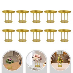 Circular Flower Stands 10Pcs Wedding Flower Stand, Gold Flower Stand Home Decor