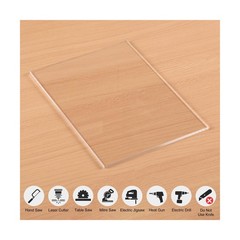 Pack of 10 Clear Acrylic Sheets 12″ x 16″ Cast Plexiglass Panel 1/8″ Thick (3…