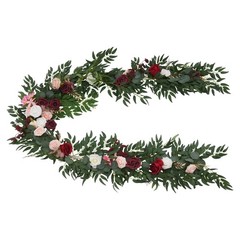 Multicolor Artificial Floral Garland 9ft For Wedding Home Party Decoration