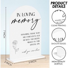 Acrylic Wedding Sign Minimalist Tabletop Decor Engagement Reception Gift Idea US