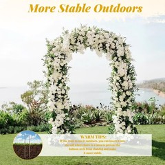 6 FT Wedding Arch Backdrop Stand Balloon Photo Booth Arch Frame Birthday Party