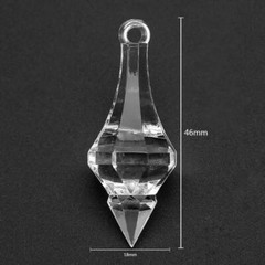 30Pcs 18*46mm Hanging Pendant Diamond Drop Chandelier Acrylic Crystal Bead Home