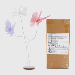 White& Pink& Purple Giant 3-head Artificial Butterfly Wedding Decoration