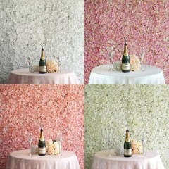 4,8,12 Pack 24″x17″Each Panel. UV Protected 3D Silk Hydrangea Flower Photo Wall