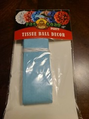 12″ Light Blue Tissue Paper Pom Pom Flower Ball Decoration