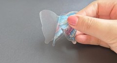 Butterfly Floral Stiers Bulk – 320 Pcs Transparent Realistic