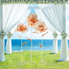 3pc Artificial Flowers Giant Artificial Flower Decoration for Wedding Background