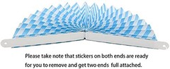 6 Pcs Decoration Hanging Party Blue Paper Fans Set for Birthday Wedding Gradu…