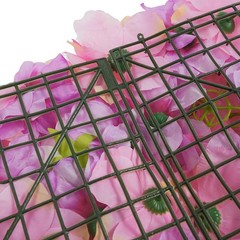 6X Artificial Flower Walls Silk Rose Hydrangea Floral Panels for Wedding 15*15in