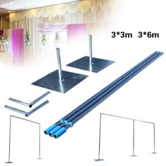 Professional Backdrop Stand Pipe Kit 10’x10’/10’x 20′ Heavy Duty Background Pipe