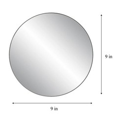 9 Inch Round Mirror for Tables at Wedding, Mirror Tiles for Crafts and DIY Pr…
