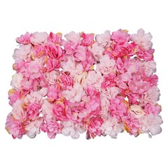 Floral Backdrop Wedding Party Decor 6pcs Artificial Flower Wall Panels 60*40cm