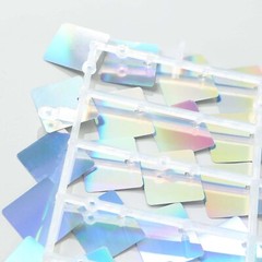 24 IRIDEDESCENT BLUE Square Sequin Shimmer Wall Photo Backdrop PANELS Party